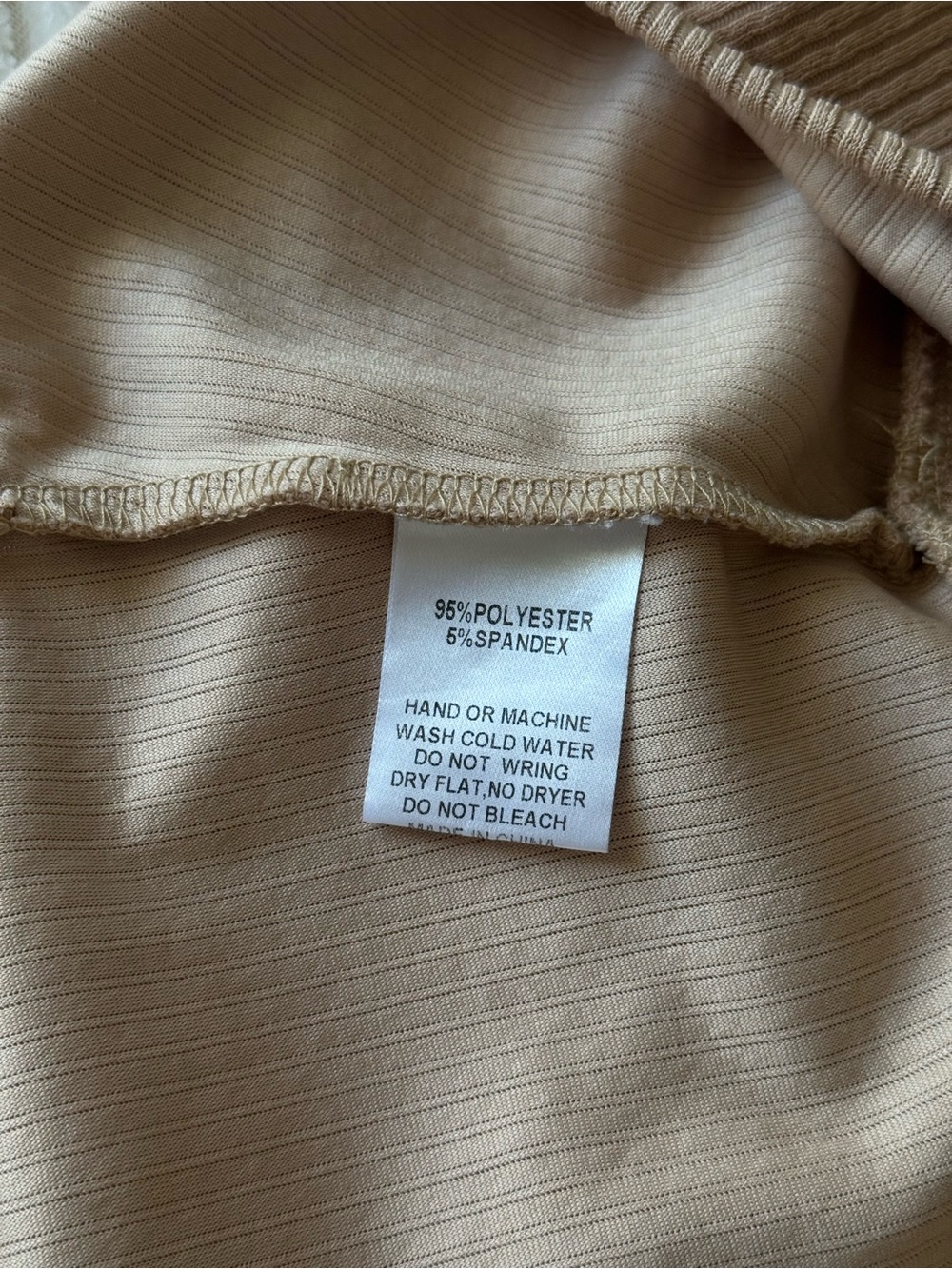 Fashion Nova Ribbed Cropped Tank Top - Taupe - Picture 3 of 3